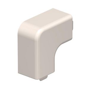 Deksel platte hoek 20x20mm polyvinylchlorid creme wit VVE=4