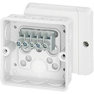 Kabeldoos IP55 1,5-2,5 mm2 5 polig Wit VVE=5