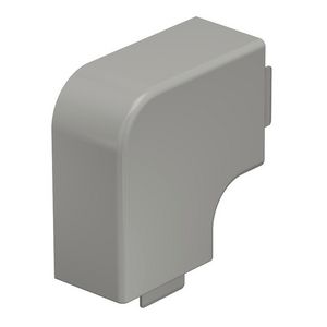 Deksel platte hoek 40x60mm polyvinylchlorid steengrijs VVE=2