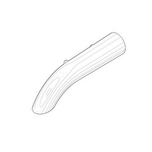 Uitloop 190x62,5x38,5mm chr