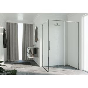 Riga 2p+f 147 re verst.147.5-149cm helder glas chroom