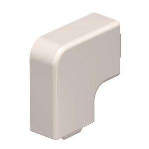 Deksel platte hoek 15x30mm polyvinylchlorid creme wit VVE=4