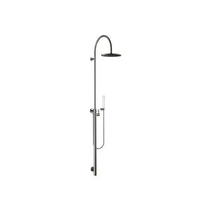 Kraanbuis douche-1-hendel mengkraan flowreduc Dark chroom