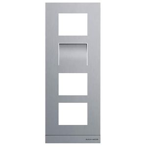Welcome IP kader video buitenpost 4 modules mt 1/4 edelstaal (41384CF-S-03)