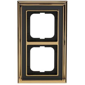 Afdekraam 2v dynasty messing antraciet