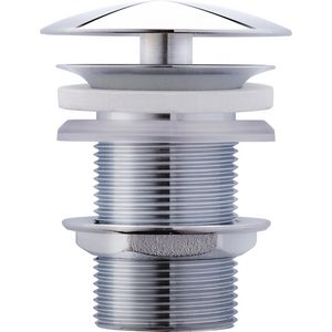 Afvoerplug v.inbouwwastafel 80mm chroom