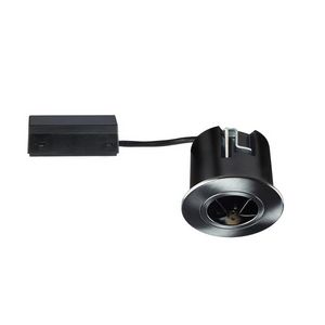 MR16 frame 87,5mm rond geborsteld chroom IP20 met aansluitbo