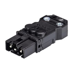 Kabelsteker GST15I3 male schroef zwart VVE=100