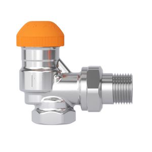  Afsluiter thermostatisch hoekmodel+buitendraad TS-120-V-SMART DN15 M28x1,5  VVE=20