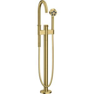 Badmengkraan+handdouche vrijstaand AXOR One Brushed Brass