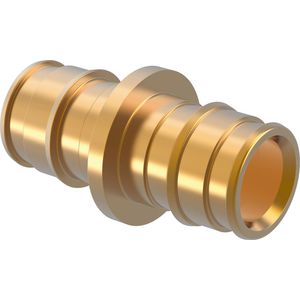 Sok schuif Q&E messing 20x20mm