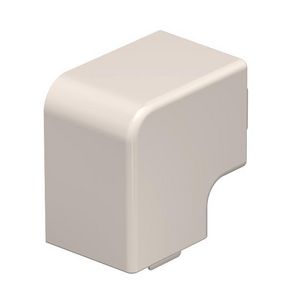 Deksel platte hoek 40x40mm polyvinylchlorid creme wit VVE=4