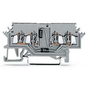 Moduleklem 4-draads testsch.lampen 279-620/281-408 VVE=100