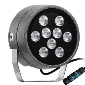 LED-Schijnwerpers 4000K 42W RGBW cirkelvormige gemiddelde Op