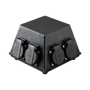 Type 18 volrubber verdeler 6x randaarde VVE=2