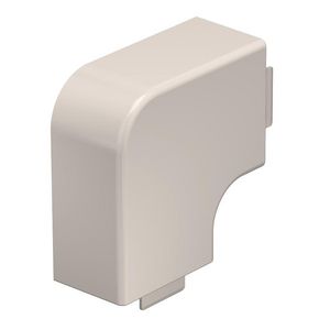 Deksel platte hoek 40x60mm polyvinylchlorid creme wit VVE=2