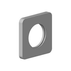 Rozet Opschuifrozet hoekig 78X78X9mm-CH