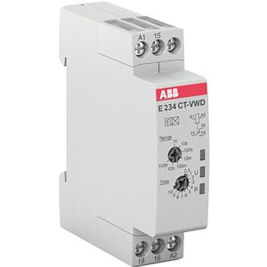 Tijdrelais impuls opkomend 1W A1-A2=24-240VAC/24-48VDC