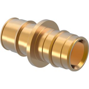 Sok schuif Q&E messing 25x25mm