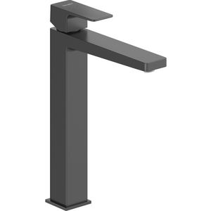 Manhattan 1-hendel wastafelmengkraan XL highriser zwart M 48x220x288mm
