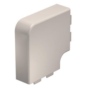 Deksel platte hoek 40x110mm polyvinylchlorid creme wit VVE=2