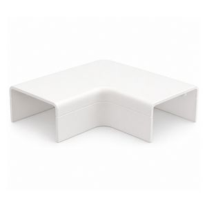 Zak a 2st. Plattebocht met bodemstuk 25x13mm Systeem25 wit