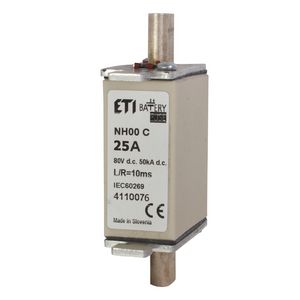 Zekering NH000 gBat 25A/80V DC 4110076 VVE=3