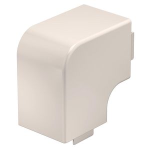 Deksel platte hoek 60x60mm polyvinylchlorid creme wit VVE=2