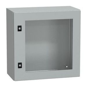 Deur 500x500x250mm IP66 / IK08 Transparant RAL70 Spacial CRN