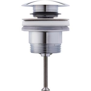 Push-open  afvoerplug chroom 1.1/4" 63mm