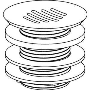 Afvoergarnituur met sleufrooster 50mm