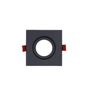 Downlight INSET TREND SW SQR IP44 indoor EX-LMP zwart