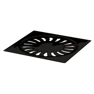 Rooster RVS (304) 131,5 x131,5 x2mm Mat zwart