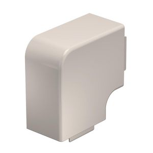 Deksel platte hoek 60x90mm polyvinylchlorid creme wit VVE=2