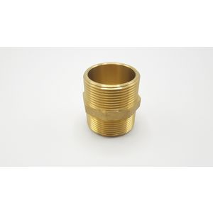 Messing dubbele nippel 1.1/2" S102506