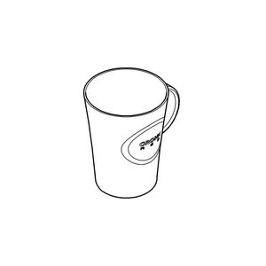 Set a 4st. red glazen 250ml