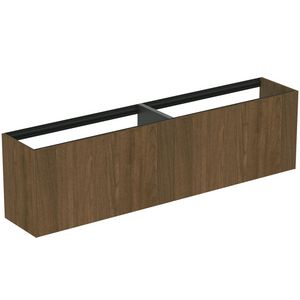 Conca wastafelmeubel 200x37x55cm 2 laden zonder afdekblad dark walnut