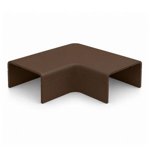 Zak a 2st. Plattebocht met bodemstuk 25x13mm Systeem25 bruin