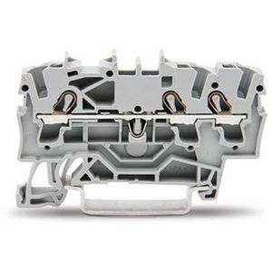 3-draads rijgklem 2,5mm2 grijs 2002-1301