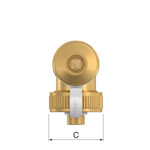 Aftapper Standaard draaibaar G3/8 Simplex VVE=10