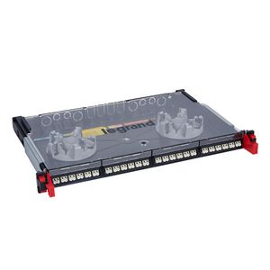 Glasvezelpaneel modulair compleet 48 LC MM LCS3