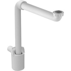Ruimtebesparend sifon 1.1/4 wit