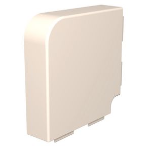 Deksel platte hoek 60x210mm polyvinylchlorid creme wit VVE=2