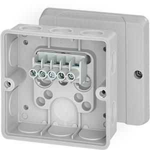 Kabeldoos IP55 1,5-4 mm2 5 polig Grijs VVE=5