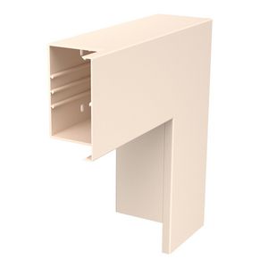 Platte hoek 300x130x100 polyvinylchlorid creme wit 9001