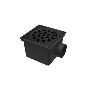 Emmerput abs/rvs 200x200mm recy Zwart