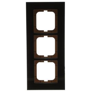 Afdekraam 3v c-glas zwart