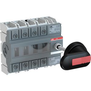 Lastscheider 4P 160 A incl. zwarte knop en as