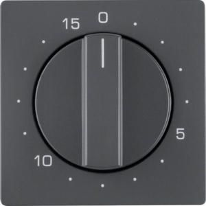 Afdek. mech. tijdschakelklok berker Q.1/Q.3/Q.7 antraciet