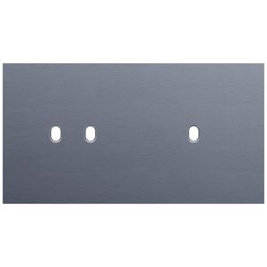 Tweevoudige afdekpl. horizontaal 71mm centerafstand een twee